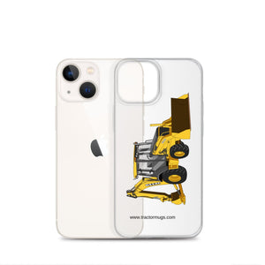 The Tractor Mugs Store John Deere 410G Backhoe | Clear Case for iPhone® Quality Farmers Merch