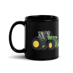 The Tractor Mugs Store John Deere 6R | Black Glossy Mug Quality Farmers Merch