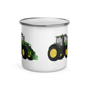 The Tractor Mugs Store John Deere 6R | Enamel Mug Quality Farmers Merch