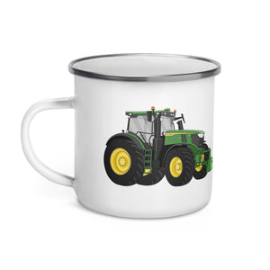 The Tractor Mugs Store John Deere 6R | Enamel Mug Quality Farmers Merch