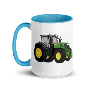 The Tractor Mugs Store John Deere 6R | Mug with Color Inside Quality Farmers Merch