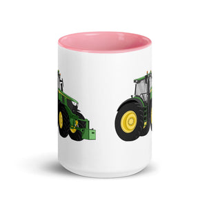 The Tractor Mugs Store John Deere 6R | Mug with Color Inside Quality Farmers Merch