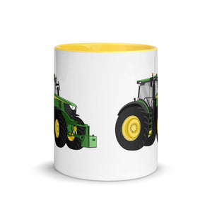 The Tractor Mugs Store John Deere 6R | Mug with Color Inside Quality Farmers Merch