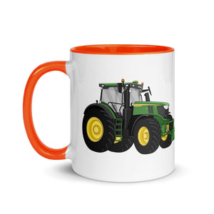 The Tractor Mugs Store John Deere 6R | Mug with Color Inside Quality Farmers Merch