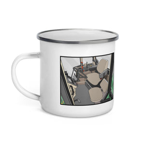 The Tractor Mugs Store John Deere 7810 Cabin | Enamel Mug Quality Farmers Merch