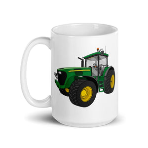 The Tractor Mugs Store John Deere 7820 | White glossy mug Quality Farmers Merch