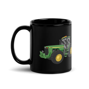 The Tractor Mugs Store John Deere 8200 | Black Glossy Mug Quality Farmers Merch