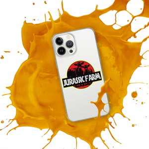 The Tractor Mugs Store JURASSIC FARM | Clear Case for iPhone® Quality Farmers Merch