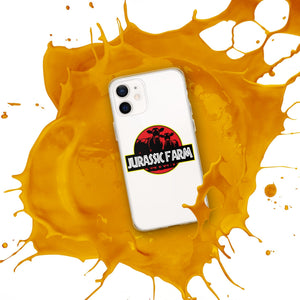 The Tractor Mugs Store JURASSIC FARM | Clear Case for iPhone® Quality Farmers Merch
