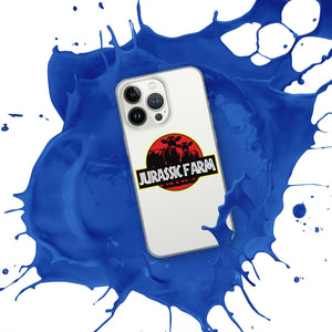 The Tractor Mugs Store JURASSIC FARM | Clear Case for iPhone® Quality Farmers Merch