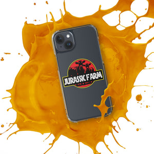 The Tractor Mugs Store JURASSIC FARM | Clear Case for iPhone® Quality Farmers Merch