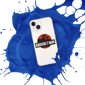 The Tractor Mugs Store JURASSIC FARM | Clear Case for iPhone® Quality Farmers Merch