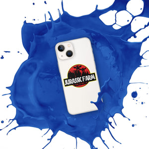 The Tractor Mugs Store JURASSIC FARM | Clear Case for iPhone® Quality Farmers Merch