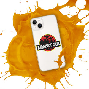 The Tractor Mugs Store JURASSIC FARM | Clear Case for iPhone® Quality Farmers Merch