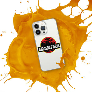 The Tractor Mugs Store JURASSIC FARM | Clear Case for iPhone® Quality Farmers Merch