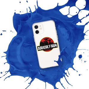 The Tractor Mugs Store JURASSIC FARM | Clear Case for iPhone® Quality Farmers Merch