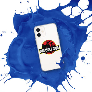 The Tractor Mugs Store JURASSIC FARM | Clear Case for iPhone® Quality Farmers Merch