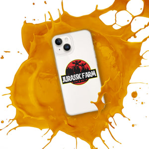 The Tractor Mugs Store JURASSIC FARM | Clear Case for iPhone® Quality Farmers Merch