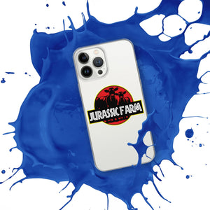 The Tractor Mugs Store JURASSIC FARM | Clear Case for iPhone® Quality Farmers Merch
