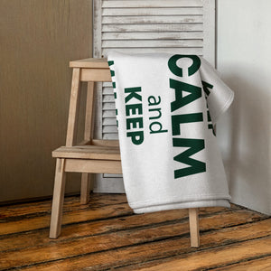 The Tractor Mugs Store KEEP CALM and KEEP MILKING | Towel Quality Farmers Merch