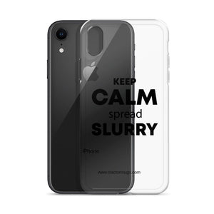 The Tractor Mugs Store KEEP CALM spread SLURRY | Clear Case for iPhone® Quality Farmers Merch
