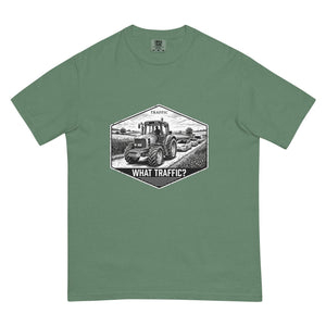 The Tractor Mugs Store Light Green / S John Deere 6930 TRAFFIC WHAT TRAFFIC? Moose | Unisex Premium T-shirt Quality Farmers Merch