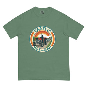 The Tractor Mugs Store Light Green / S Massey Ferguson 135 TRAFFIC WHAT TRAFFIC? Retro | Unisex Premium T-shirt Quality Farmers Merch