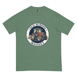 The Tractor Mugs Store Light Green / S Massey Ferguson 3075 OLD SCHOOL MASSEY Engraving | Unisex Premium T-shirt Quality Farmers Merch