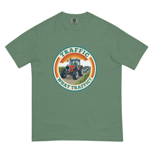 The Tractor Mugs Store Light Green / S Massey Ferguson 3075 TRAFFIC WHAT TRAFFIC? Retro | Unisex Premium T-shirt Quality Farmers Merch