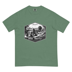 The Tractor Mugs Store Light Green / S Massey Ferguson 35X TRAFFIC WHAT TRAFFIC? Moose | Unisex Premium T-shirt Quality Farmers Merch