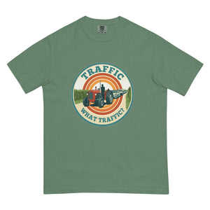 The Tractor Mugs Store Light Green / S Massey Ferguson 35X TRAFFIC WHAT TRAFFIC? Retro | Unisex Premium T-shirt Quality Farmers Merch