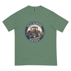 The Tractor Mugs Store Light Green / S Massey Ferguson 6480 OLD SCHOOL MASSEY Engraving | Unisex Premium T-shirt Quality Farmers Merch