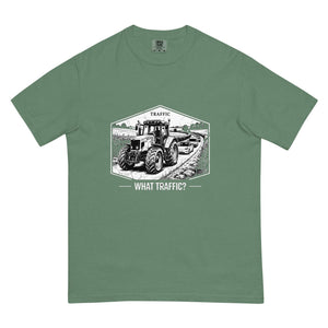 The Tractor Mugs Store Light Green / S Massey Ferguson 6480 TRAFFIC WHAT TRAFFIC? Moose | Unisex Premium T-shirt Quality Farmers Merch
