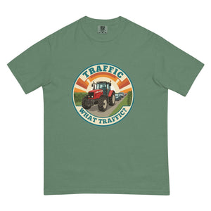 The Tractor Mugs Store Light Green / S Massey Ferguson 6480 TRAFFIC WHAT TRAFFIC? Retro | Unisex Premium T-shirt Quality Farmers Merch