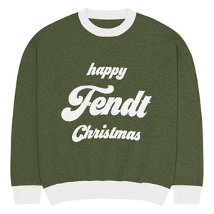 The Tractor Mugs Store M Happy Fendt Christmas Jumper | Relaxed fit knitted crew neck sweater Quality Farmers Merch