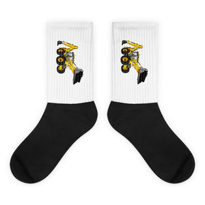 The Tractor Mugs Store M JCB 5CX Backhoe | Farmer Socks Quality Farmers Merch