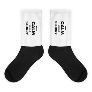 The Tractor Mugs Store M KEEP CALM spread SLURRY | Farmer Socks Quality Farmers Merch