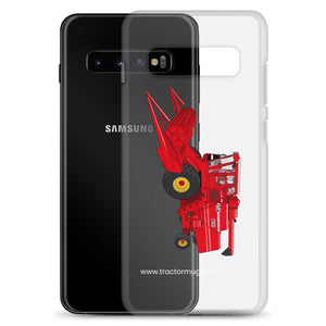 The Tractor Mugs Store Massey 760 Combine Harvester | Clear Case for Samsung® Quality Farmers Merch