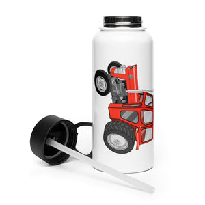 The Tractor Mugs Store Massey Ferguson 135 with cab  | Stainless Steel Water Bottle Quality Farmers Merch