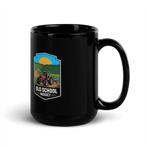 The Tractor Mugs Store Massey Ferguson 3075 OLD SCHOOL MASSEY Bright | Black Mug Quality Farmers Merch