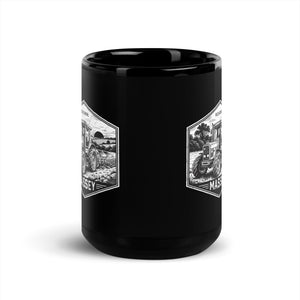 The Tractor Mugs Store Massey Ferguson 3075 OLD SCHOOL MASSEY Moose | Black Mug Quality Farmers Merch