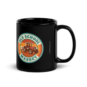 The Tractor Mugs Store Massey Ferguson 3075 OLD SCHOOL MASSEY Retro | Black Mug Quality Farmers Merch