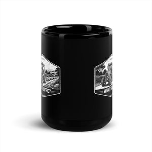 The Tractor Mugs Store Massey Ferguson 3075 TRAFFIC WHAT TRAFFIC? Moose | Black Mug Quality Farmers Merch