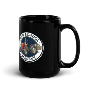 The Tractor Mugs Store Massey Ferguson 35X OLD SCHOOL MASSEY Engraving | Black Mug Quality Farmers Merch