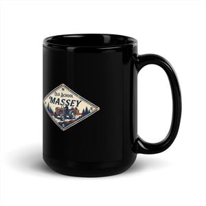 The Tractor Mugs Store Massey Ferguson 35X OLD SCHOOL MASSEY Heritage | Black Mug Quality Farmers Merch