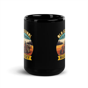 The Tractor Mugs Store Massey Ferguson 35X OLD SCHOOL MASSEY Outdoor | Black Mug Quality Farmers Merch