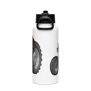 The Tractor Mugs Store Massey Ferguson 35X | Stainless steel water bottle with a straw lid Quality Farmers Merch