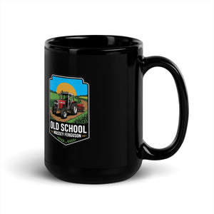 The Tractor Mugs Store Massey Ferguson 390T OLD SCHOOL MASSEY FERGUSON Bright | Black Mug Quality Farmers Merch
