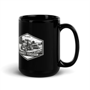 The Tractor Mugs Store Massey Ferguson 390T OLD SCHOOL MASSEY FERGUSON Moose | Black Mug Quality Farmers Merch