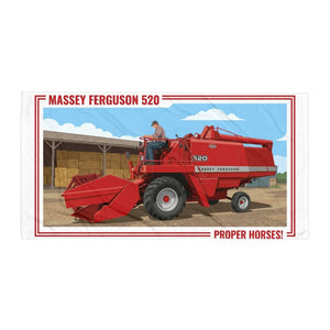 The Tractor Mugs Store Massey Ferguson 520 PROPER HORSES! | Super Soft Towel Quality Farmers Merch